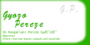 gyozo percze business card